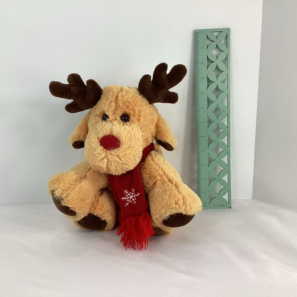 Cozy Christmas Companion Adorable Plush Deer Reindeer Elk Stuffed Animal - Picture 7 of 8